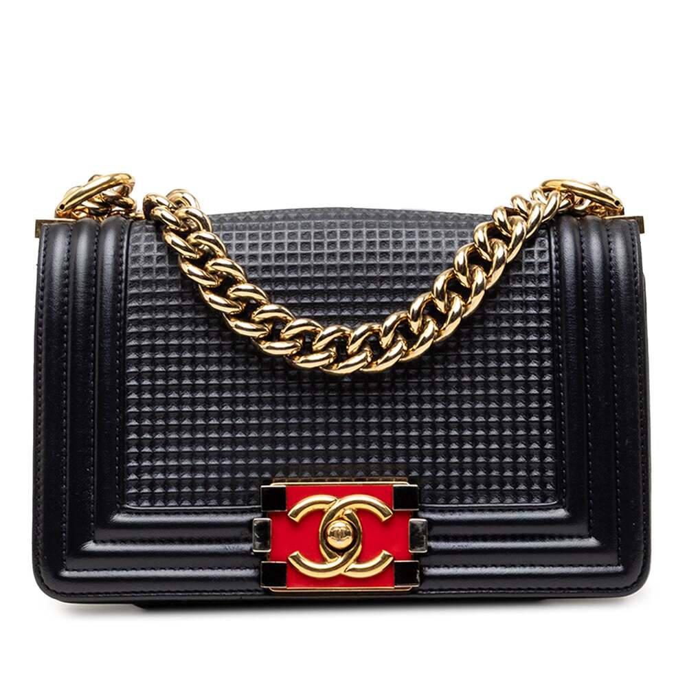 Chanel Boy Flap Bag Cube Embossed #327395C32B